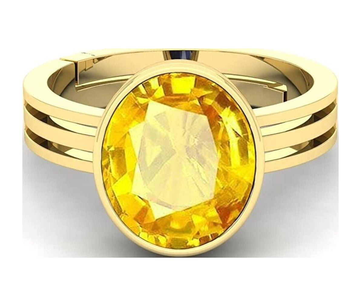 Customizable ANGARA GIA Certified Yellow Sapphire Solitaire Ring in Rose  Gold For Sale at 1stDibs