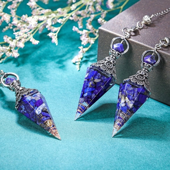 Natural Chakra Healing Crystal Divination Bob Pendant for Spiritual Healing, Chakra Balancing, Dowsing, and Meditation