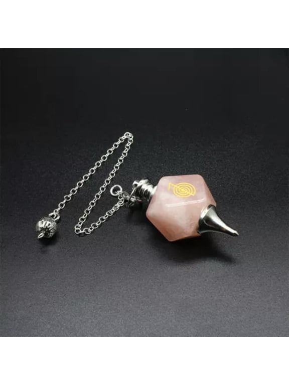 Natural Chakra Pendulums Runes Crystal Quartz Pendant Hammer Reiki Yoga Amulet