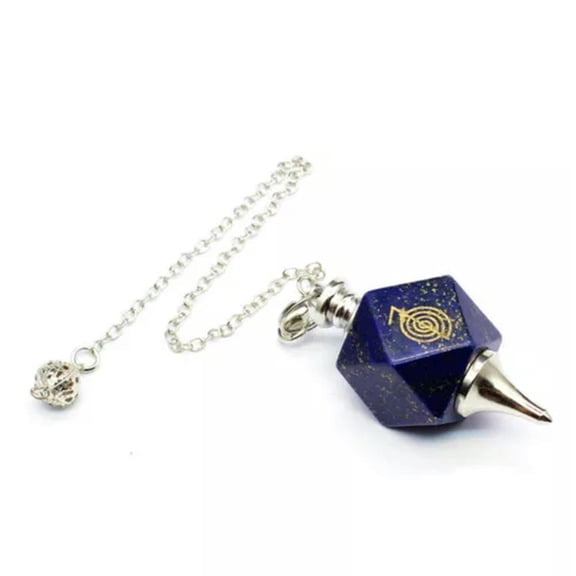 Natural Chakra Pendulums Runes Crystal Quartz Pendant Hammer Reiki Yoga Amulet