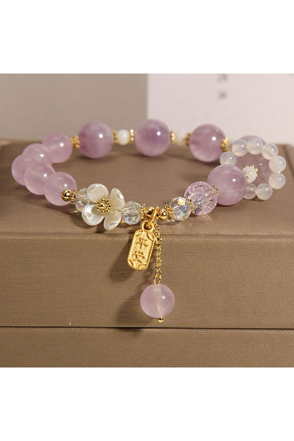 Natural Chalcedony Crystal Bracelet For Women