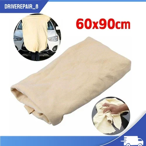 Natural Chamois Leather Car Cleaning Cloth Washing Absorbent Drying Shammy Towel