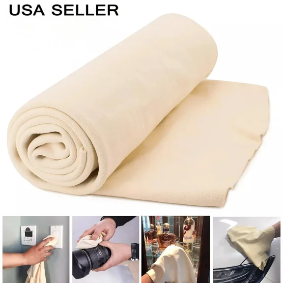Natural Chamois Leather Car Cleaning Cloth Washing Absorbent Drying Towel Large
