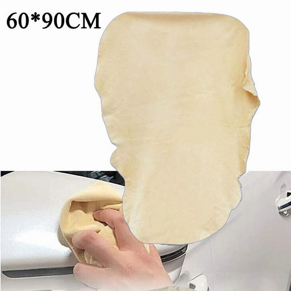 Natural Chamois Leather Car Cleaning Towel Washing Absorbent Drying Cloth