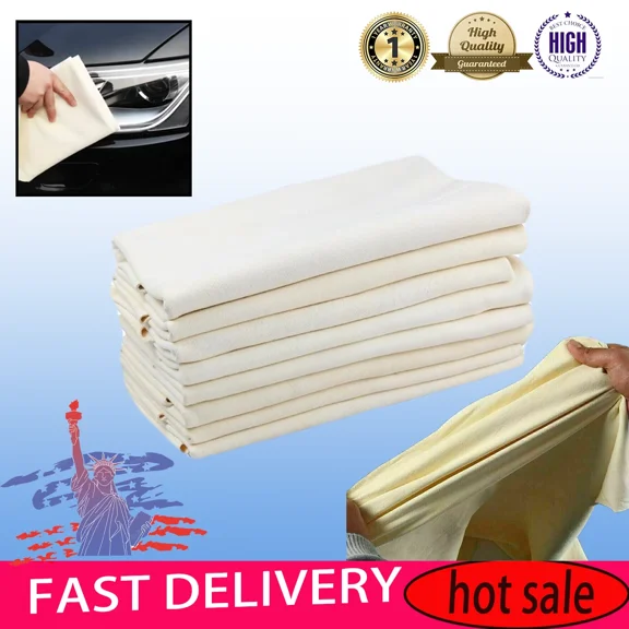 Natural Chamois Leather/Car Drying-Towel Cleaning Cloth Absorbent Shammy Pu