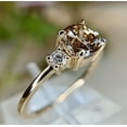 thumbnail image 1 of Natural Champagne Diamond Ring in 14k Rose Gold Finish - Proposal Ring, 1 of 2