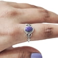 thumbnail image 1 of Natural Charoite Ring, Purple Charoite Gemstone Ring, Tiny Bohemian Ring, 925 Sterling Silver, Designer Womens Ring, Christmas Thanksgiving, Handmade Statement Jewelry, Natural Charoite, 1 of 8