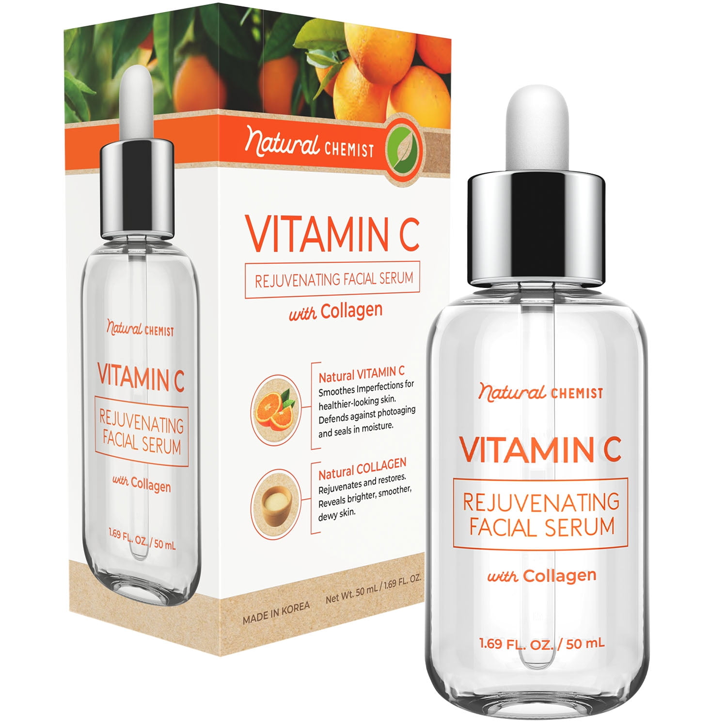 Natural Chemist Vitamin C & Collagen Face Serum Improve Skin