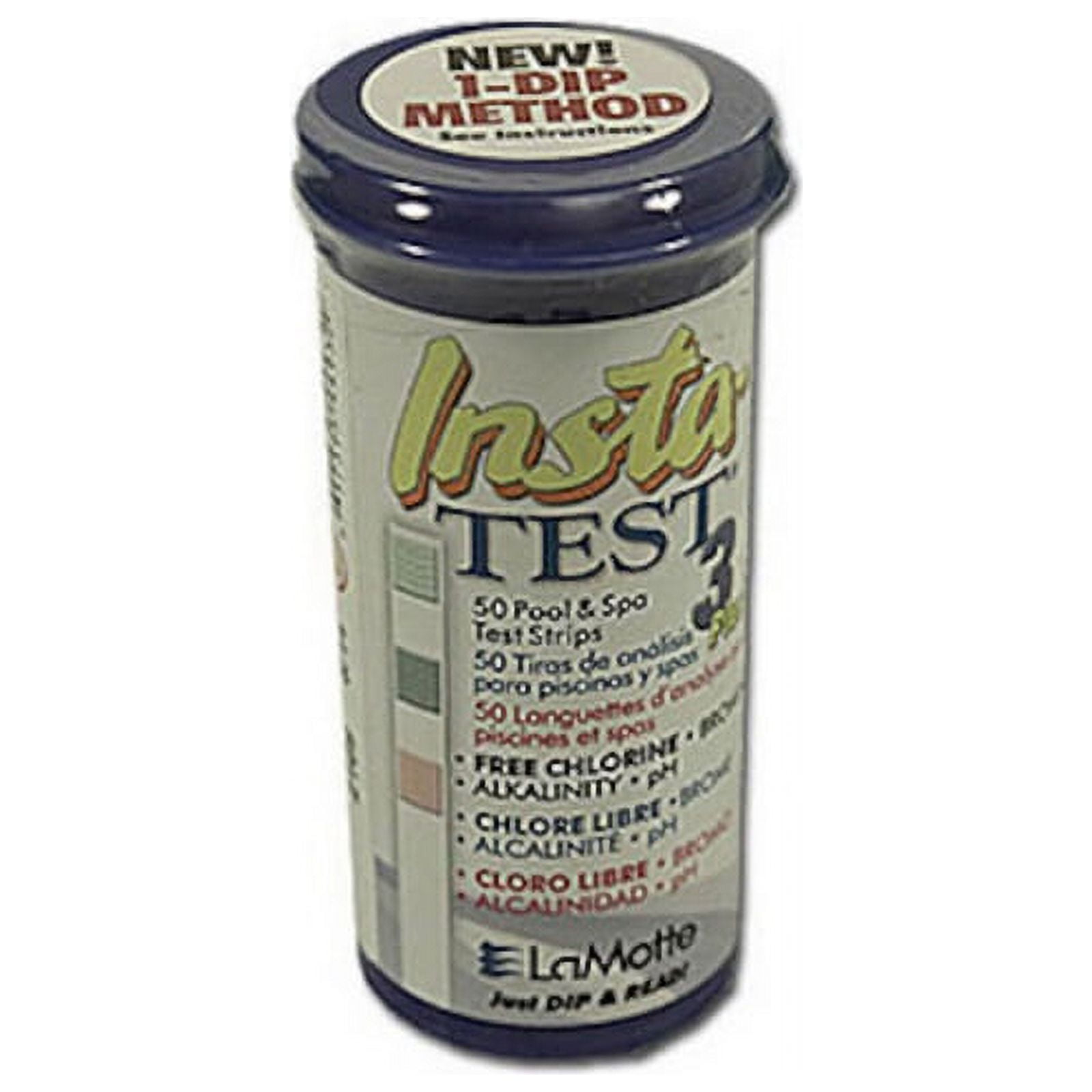 Natural Chemistry 2976-ML-12 Water Testing, Test Strips, La Motte, Insta-Test3, Chlorine/Bromine/Ph/Alk, Multilingual, 50ct