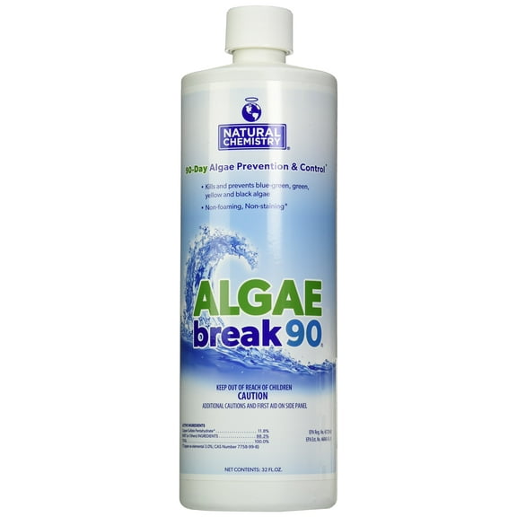 Natural Chemistry Algae Break 90 Day Algaecide 32oz 17600NCM