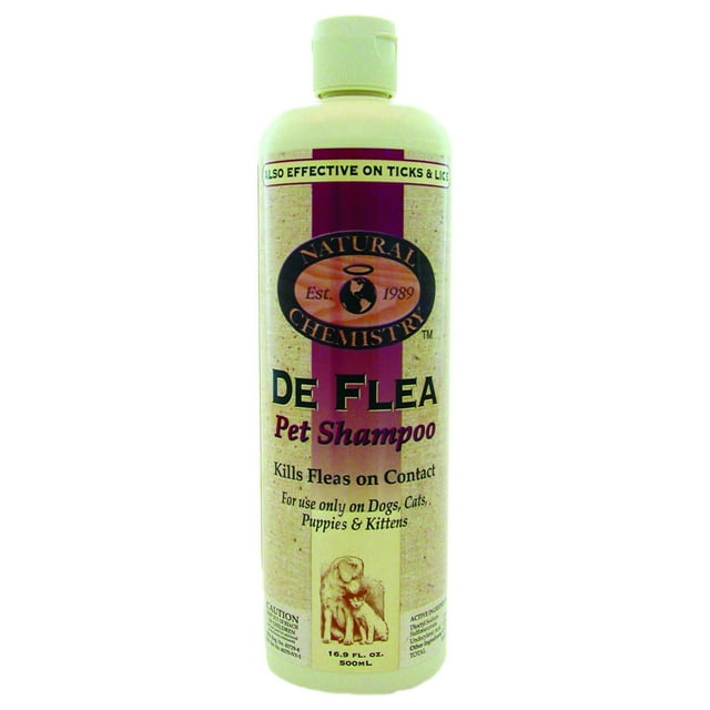 Natural Chemistry De Flea Pet Shampoo for Dogs 16.9oz