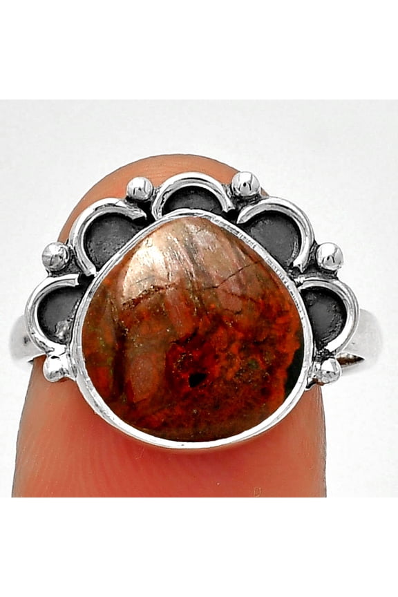 Natural Cherry Creek 925 Sterling Silver Ring s.8 Jewelry R-1216 SDR185232