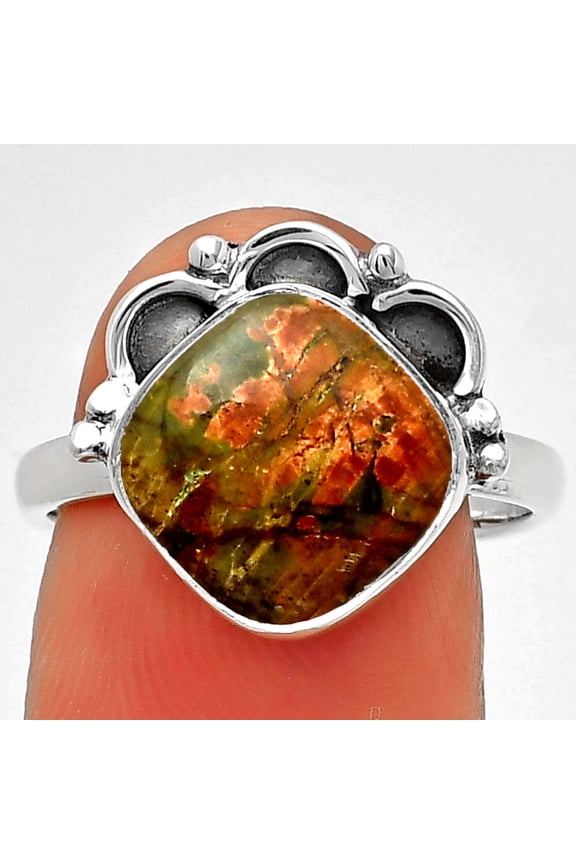 Natural Cherry Creek 925 Sterling Silver Ring s.8 Jewelry R-1216 SDR185245