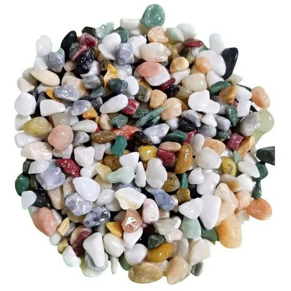 Natural Chips Crushed Stone Natural Polished Colorful Tumbled Stones Home Decoration for DIY Vase Filler Aquarium Stones Decoration
