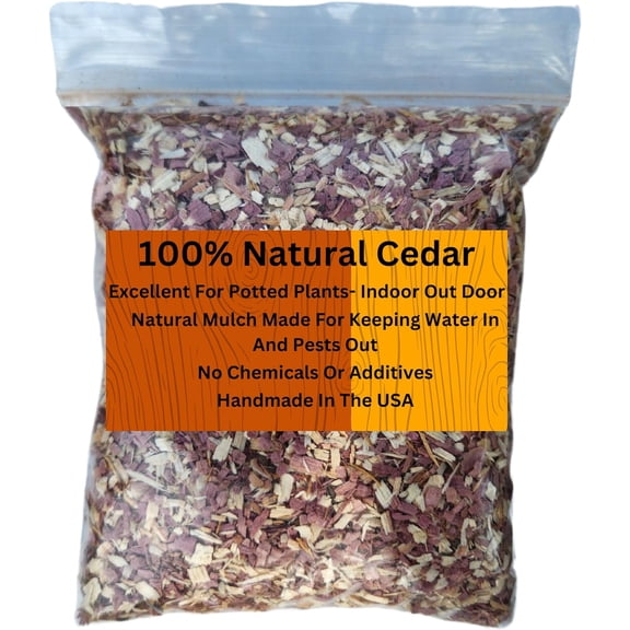 Natural Chips | Mulch | Great for Outdoors or Indoor Potted Plants | Dog Bedding | Pleasant Earthy Smell Half-Quart;