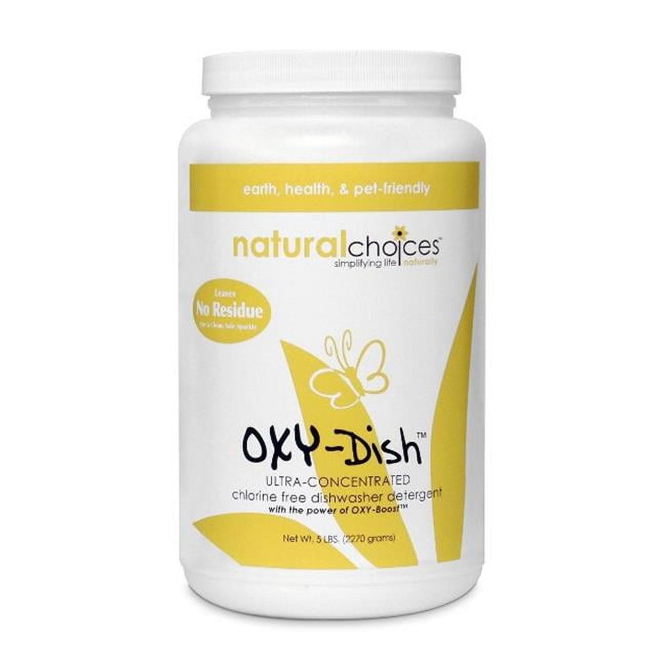 Natural Choices OxyDish FragranceFree Dishwasher Detergent Powder, 5 lb. Package