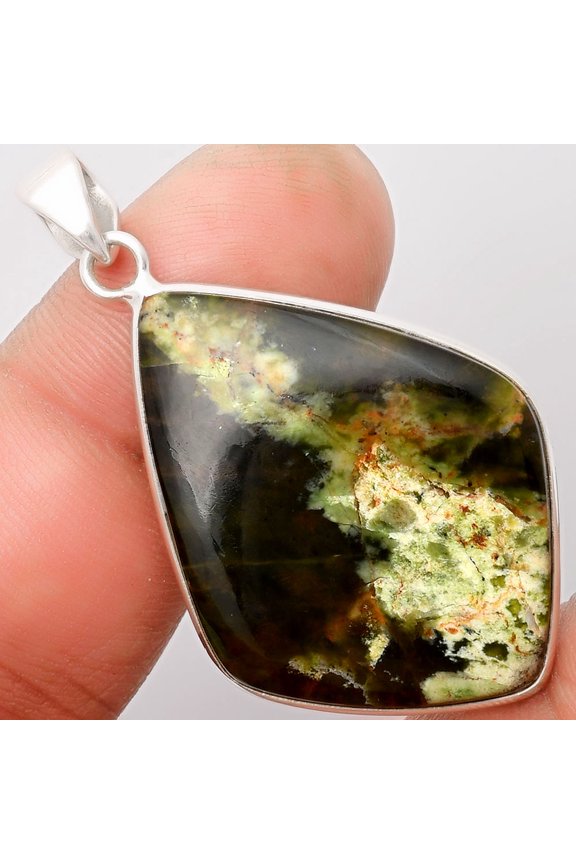 Natural Chrome Chalcedony 925 Sterling Silver Pendant Jewelry P-1001 SDP108578