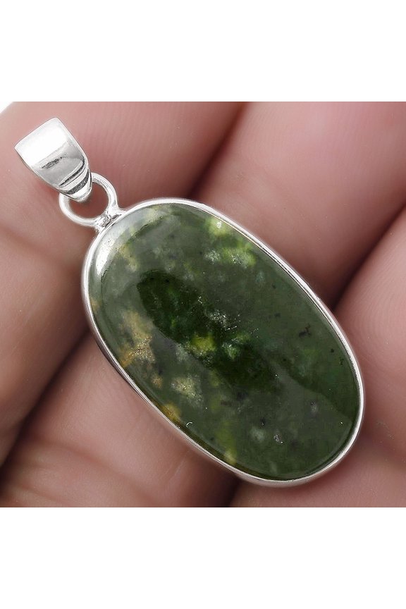 Natural Chrome Chalcedony 925 Sterling Silver Pendant Jewelry P-1001 SDP120199