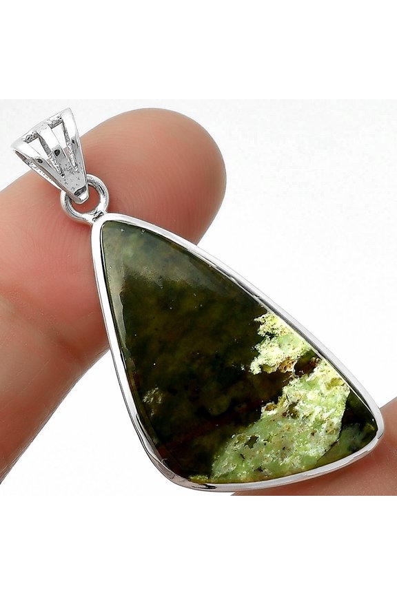 Natural Chrome Chalcedony 925 Sterling Silver Pendant Jewelry P-1002 SDP111161