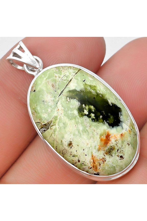 Natural Chrome Chalcedony 925 Sterling Silver Pendant Jewelry P-1050 SDP129727