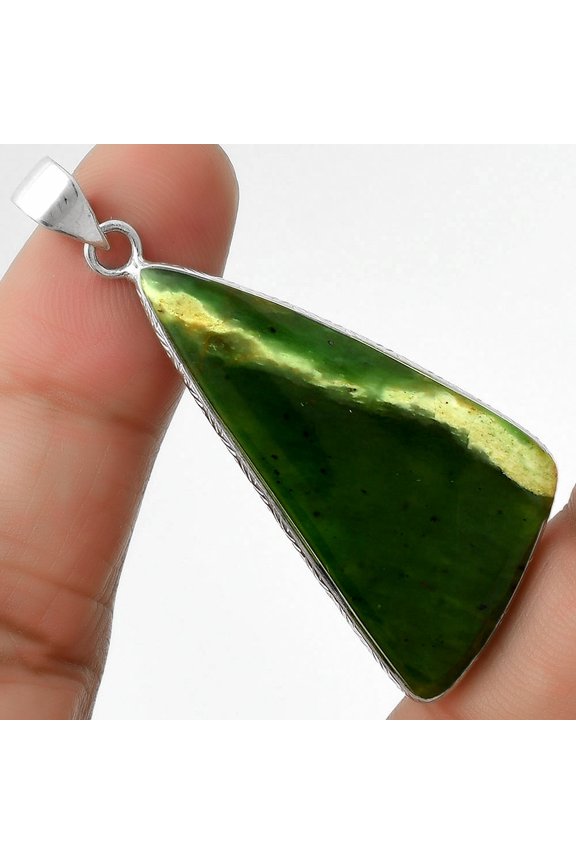 Natural Chrome Chalcedony 925 Sterling Silver Pendant Jewelry P-1053 SDP111302