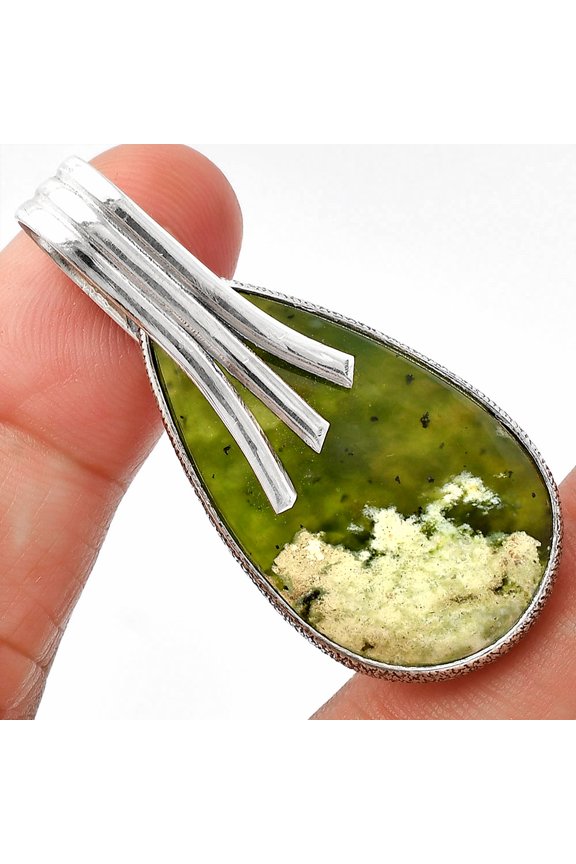 Natural Chrome Chalcedony 925 Sterling Silver Pendant Jewelry P-1167 SDP147410