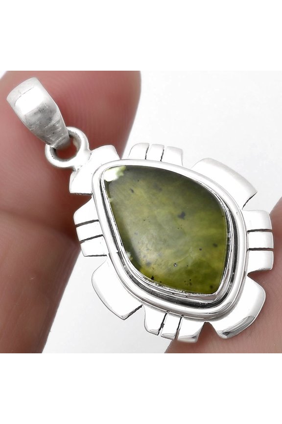 Natural Chrome Chalcedony 925 Sterling Silver Pendant Jewelry P-1179 SDP119979