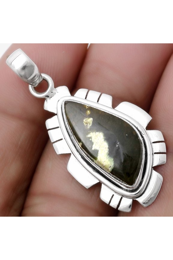 Natural Chrome Chalcedony 925 Sterling Silver Pendant Jewelry P-1179 SDP119984