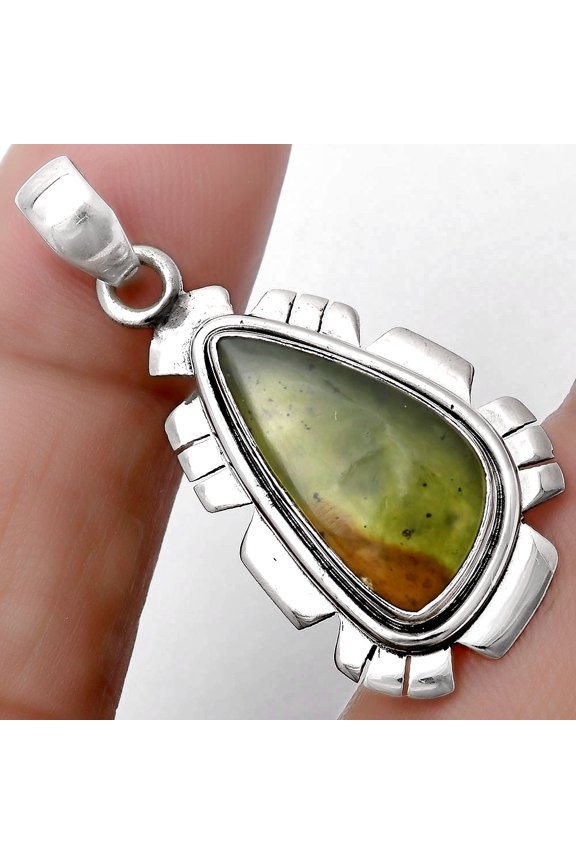 Natural Chrome Chalcedony 925 Sterling Silver Pendant Jewelry P-1179 SDP119993