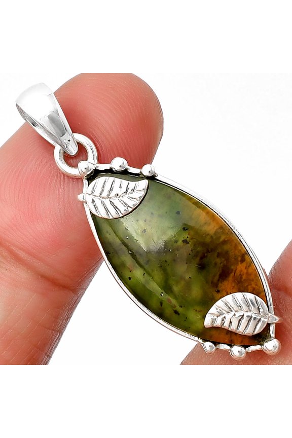 Natural Chrome Chalcedony 925 Sterling Silver Pendant Jewelry P-1226 SDP137641