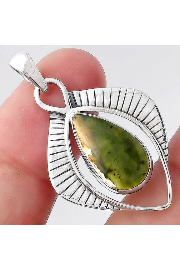 Natural Chrome Chalcedony 925 Sterling Silver Pendant Jewelry P-1402 SDP156651