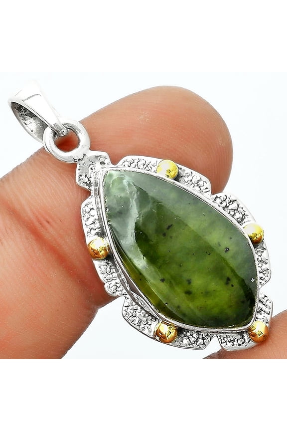 Natural Chrome Chalcedony 925 Sterling Silver Pendant Jewelry P-1485 SDP123723