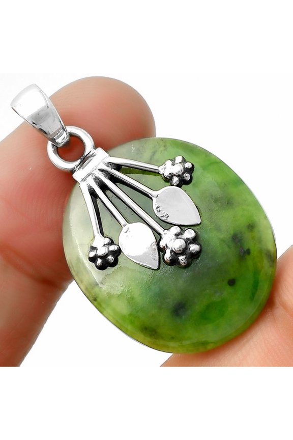 Natural Chrome Chalcedony 925 Sterling Silver Pendant Jewelry P-1647 SDP111333