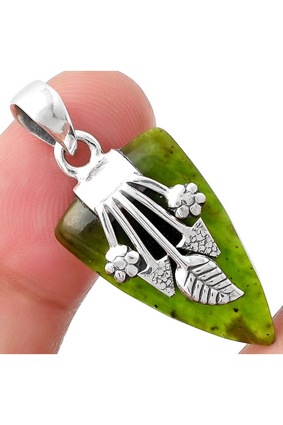 Natural Chrome Chalcedony 925 Sterling Silver Pendant Jewelry P-1647 SDP127577