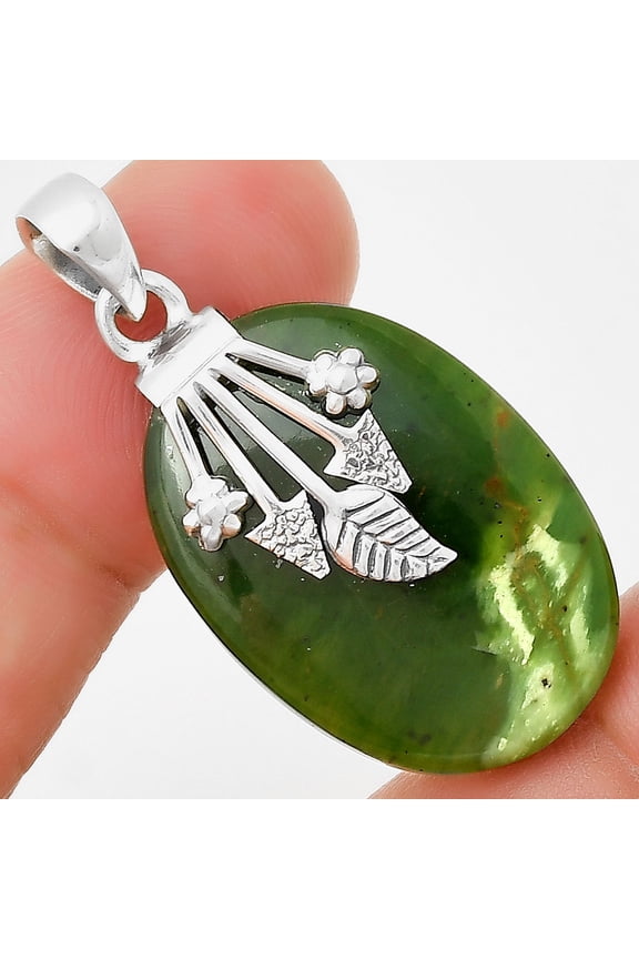 Natural Chrome Chalcedony 925 Sterling Silver Pendant Jewelry P-1647 SDP131751