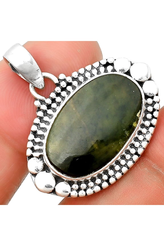 Natural Chrome Chalcedony 925 Sterling Silver Pendant Jewelry P-1677 SDP133269