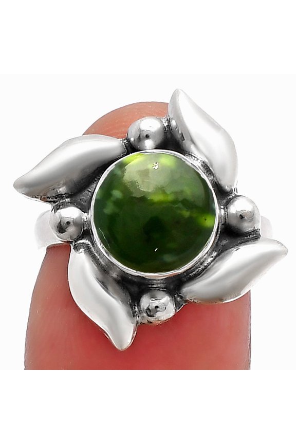 Natural Chrome Chalcedony 925 Sterling Silver Ring s.6 Jewelry R-1125 SDR229562