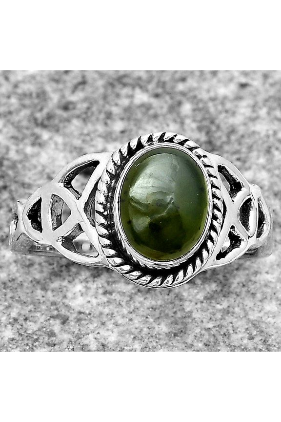 Natural Chrome Chalcedony 925 Sterling Silver Ring s.7.5 Jewelry R-1172 SDR181793