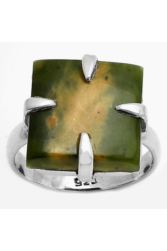 Natural Chrome Chalcedony 925 Sterling Silver Ring s.7.5 Jewelry R-1305 SDR172385