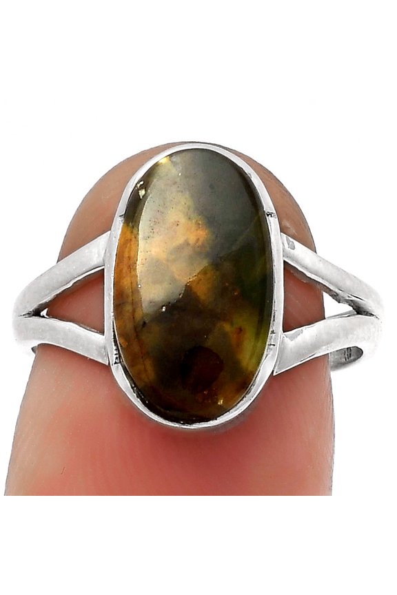 Natural Chrome Chalcedony 925 Sterling Silver Ring s.7.5 Jewelry R-1438 SDR178914