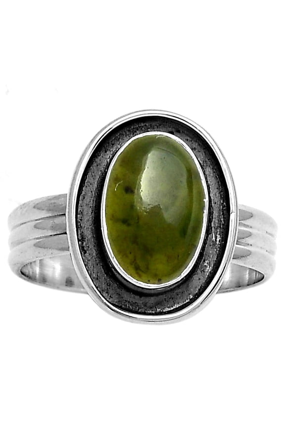 Natural Chrome Chalcedony 925 Sterling Silver Ring s.8 Jewelry R-1468 SDR178792