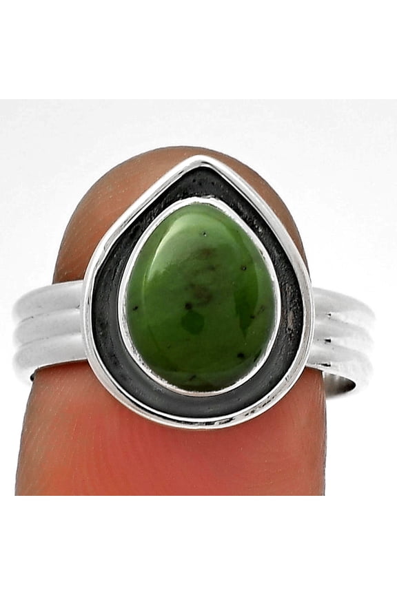 Natural Chrome Chalcedony 925 Sterling Silver Ring s.8 Jewelry R-1468 SDR178795