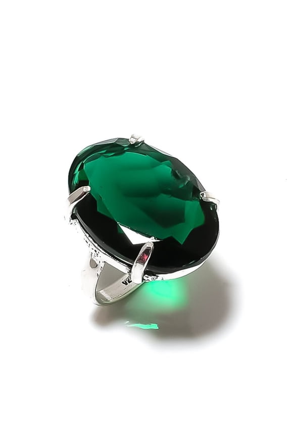Natural Chrome Diopside Gemstone 925 Sterling Silver Gift Ring Size 9