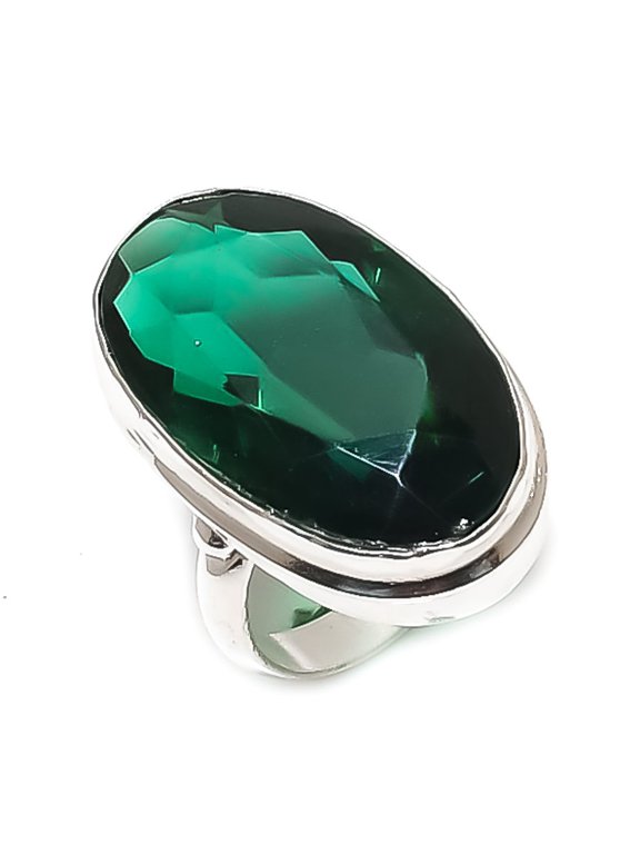 Natural Chrome Diopside Gemstone 925 Sterling Silver Jewelry Ring Size 3