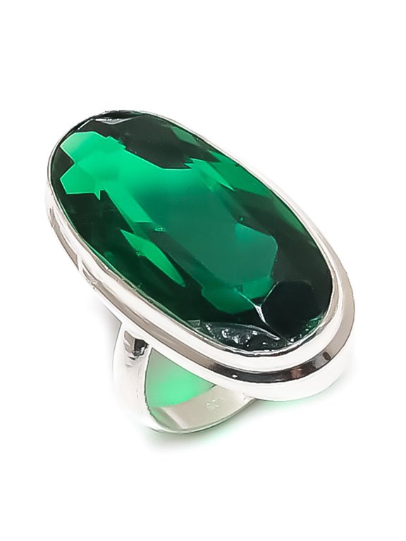 Natural Chrome Diopside Gemstone 925 Sterling Silver Jewelry Ring Size 5