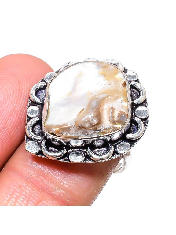 Natural Chrome Diopside Gemstone 925 Sterling Silver Jewelry Ring Size 7