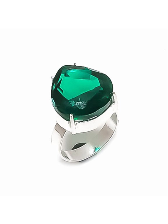 Natural Chrome Diopside Gemstone 925 Sterling Silver Jewelry Ring Size 8