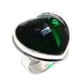 thumbnail image 1 of Natural Chrome Diopside Gemstone 925 Sterling Silver Jewelry Ring Size 9, 1 of 2