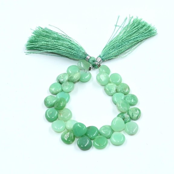 Natural Chrysoprase Pear Shape Beads  Handcrafted Smooth Gemstone Beads for Jewelry Making  Unique DIY Supplies for Custom Designs