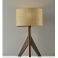 thumbnail image 1 of Natural Chunky Tripod Walnut Wood Table Lamp, 1 of 3